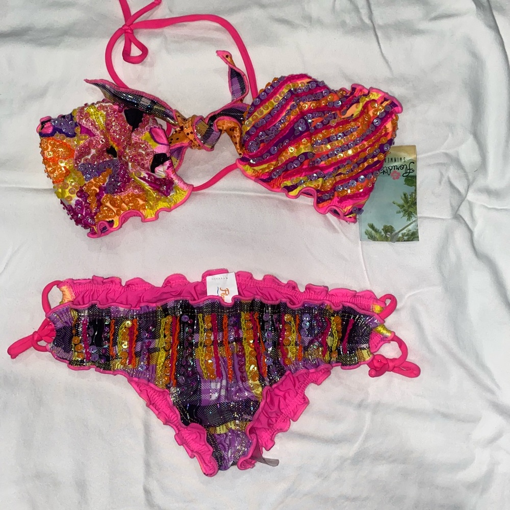 Colorful Women's Bikini Set